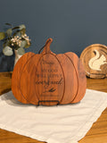 Personalized Pumpkin Serving Board